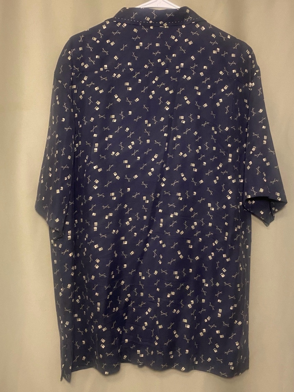 Nat Nast Luxury Originals 100% Silk Limited Edition Geometric Pattern Shirt L - Picture 2 of 4